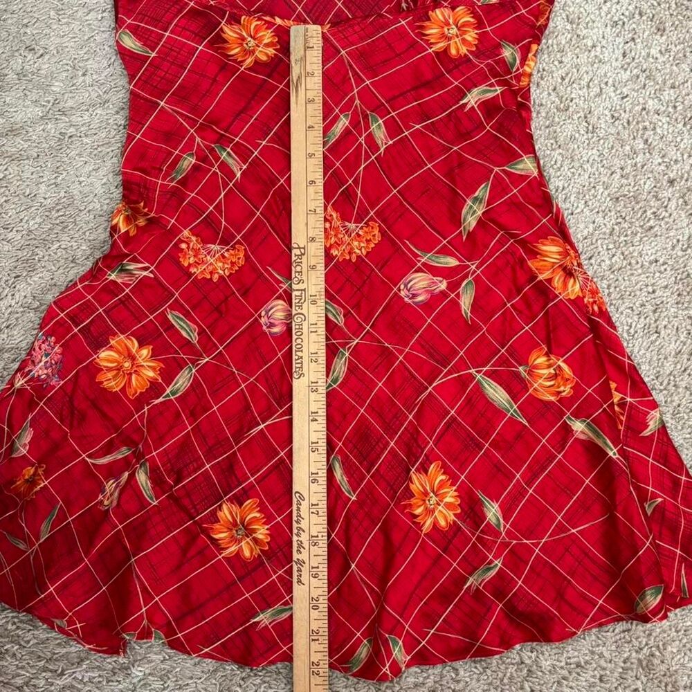 VTG Victoria's Secret Lingerie 100% Silk Floral Pajamas Slip Dress Chemise 90s - Picture 8 of 8